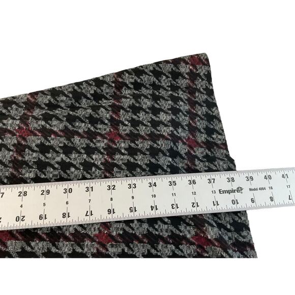 Sandra Darren Black Red Houndstooth Bell Sleeve Dress Size XL New - Picture 5 of 14